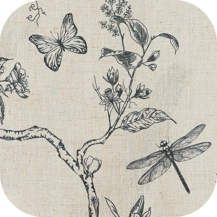 Vintage Garden Butterfly & Dragonfly Sheer Curtains - Jinchan Home