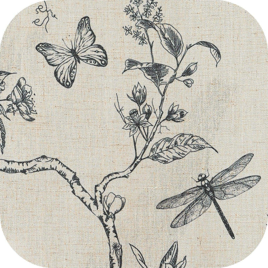 Vintage Garden Butterfly & Dragonfly Sheer Curtains - Jinchan Home