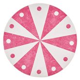 Cheerful Circle Carousel Throw Rug - Jinchan Home