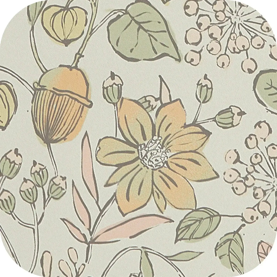 Botanical Sketch Floral Curtains - Jinchan Home