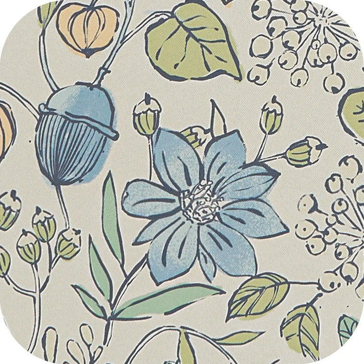 Botanical Sketch Floral Curtains - Jinchan Home