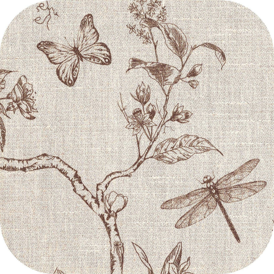 Vintage Garden Butterfly & Dragonfly Sheer Curtains - Jinchan Home