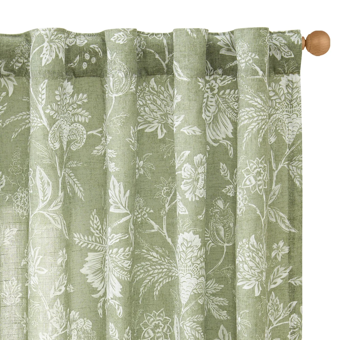 Artistic Botanical Floral Print Curtains - Jinchan Home