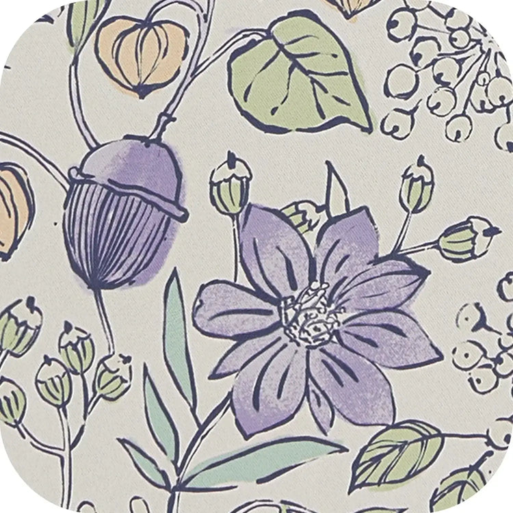 Botanical Sketch Floral Curtains - Jinchan Home