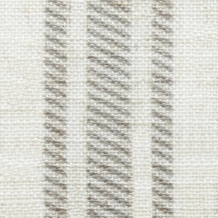 Twill Striped Linen Blend Rod Pocket Kitchen Curtains - Jinchan Home