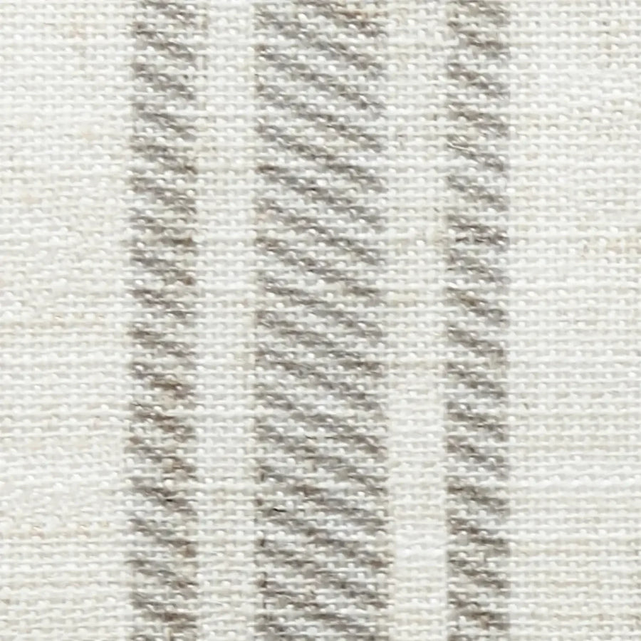 Twill Striped Linen Blend Rod Pocket Kitchen Curtains - Jinchan Home