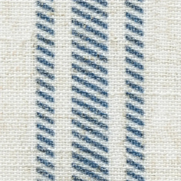 Twill Striped Linen Blend Rod Pocket Kitchen Curtains - Jinchan Home