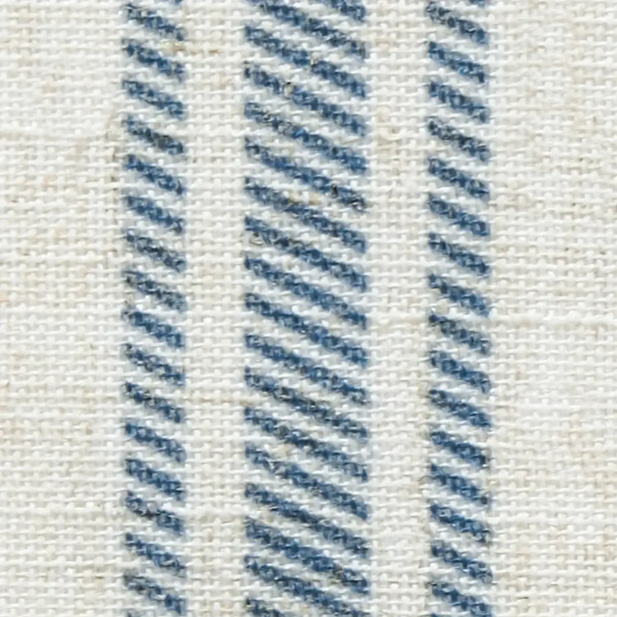 Twill Striped Linen Blend Rod Pocket Kitchen Curtains - Jinchan Home