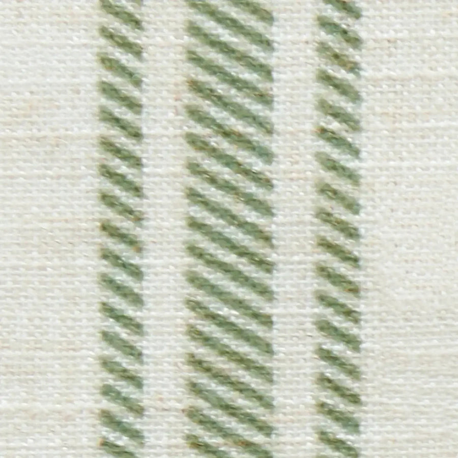Twill Striped Linen Blend Rod Pocket Kitchen Curtains - Jinchan Home