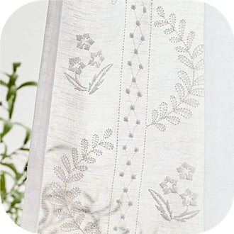 
                    
                      Embroidered Floral Sheer Curtains - Jinchan Home
                    
                  
