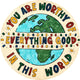 
                    
                      You Are Worthy Global Kids Round Rug - Jinchan Home
                    
                  
