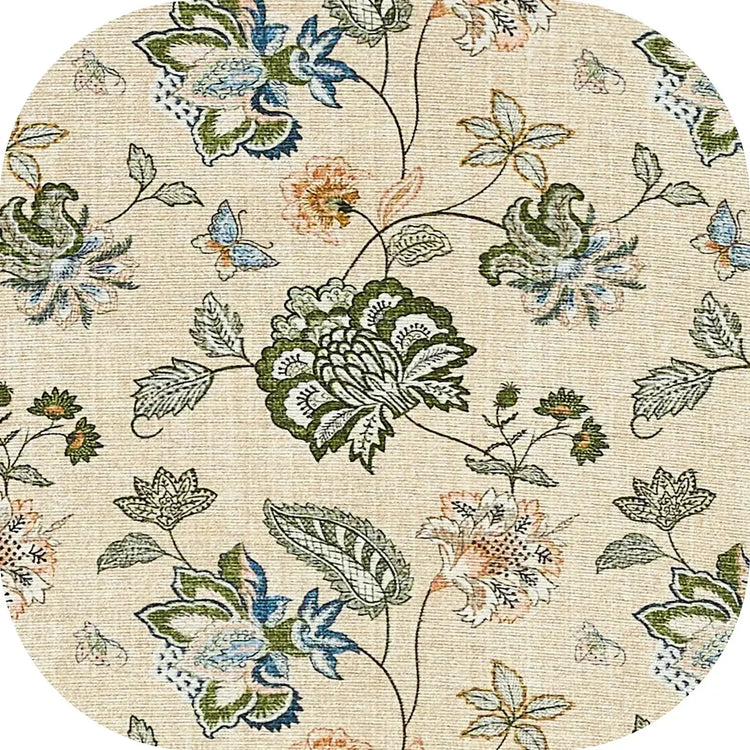 Vintage Floral Butterfly Botanical Area Rug - Jinchan Home