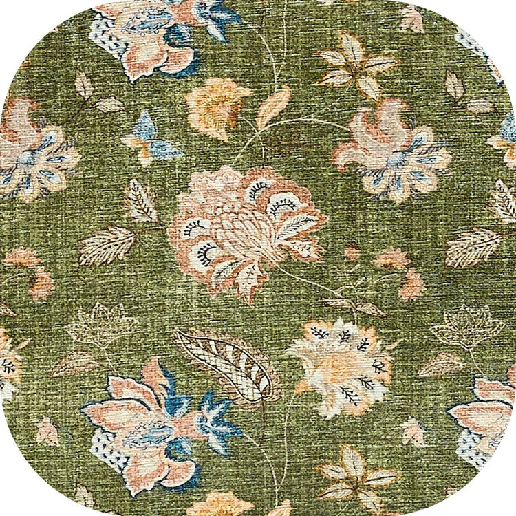 Vintage Floral Butterfly Botanical Area Rug - Jinchan Home
