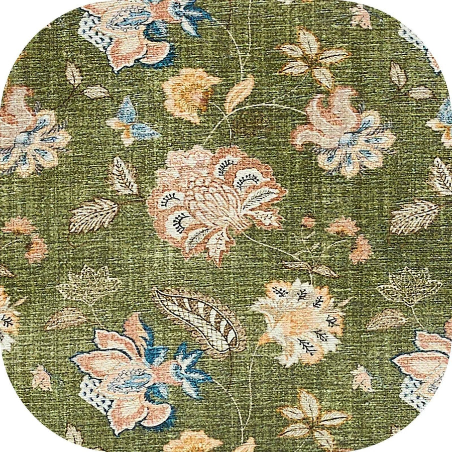 Vintage Floral Butterfly Botanical Area Rug - Jinchan Home