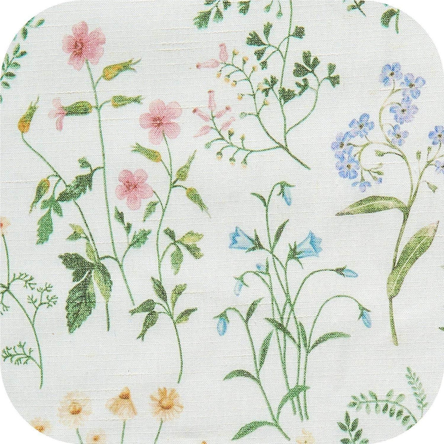 Wildflower Watercolor Linen Curtains - Jinchan Home