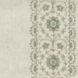 Floral Embroidered Linen Blend Kitchen Curtains - Jinchan Home