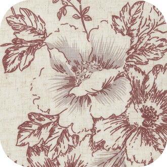 
                    
                      Vintage Line-Art Large Floral Rod Pocket Kitchen Curtains - Jinchan Home
                    
                  
