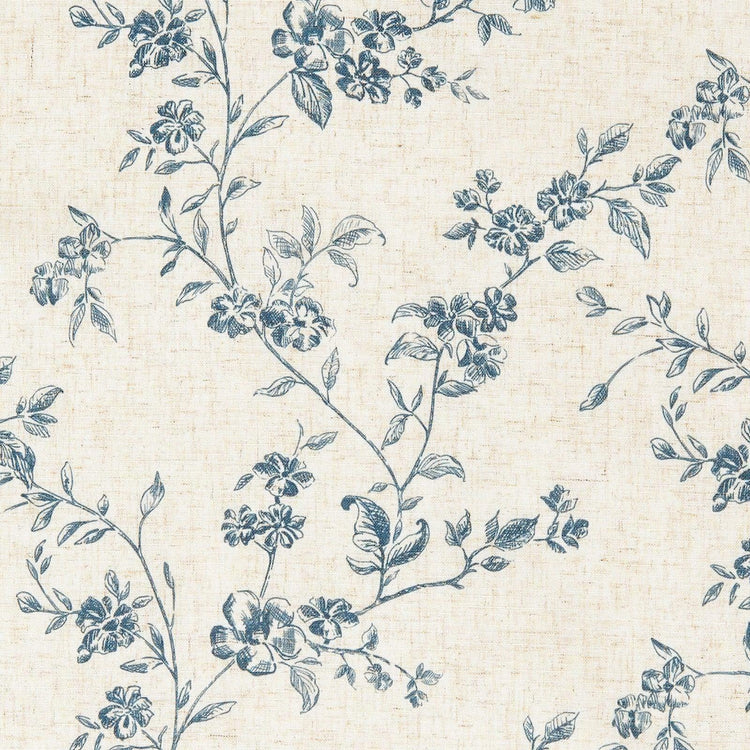 Vintage Vine Floral Sheer Tie-Top Kitchen Curtains - Jinchan Home