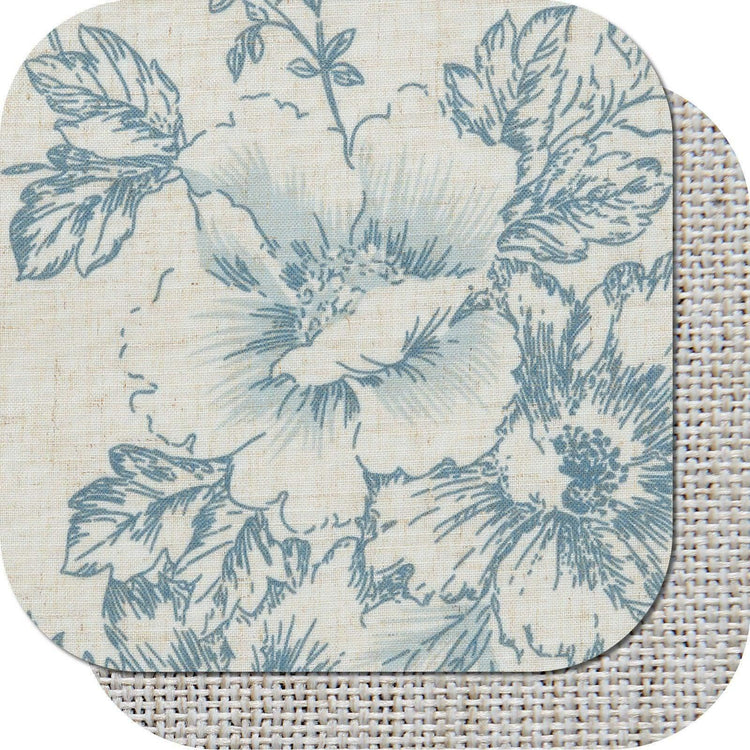 Vintage Peony Floral Linen Window Valance - Jinchan Home