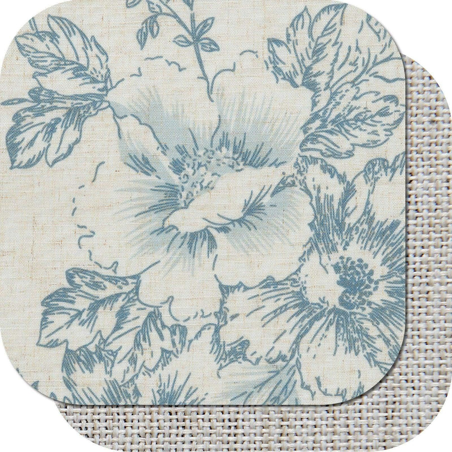 Vintage Peony Floral Linen Window Valance - Jinchan Home