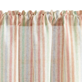 
                    
                      Colorful Striped Linen Wood Ear Edge Kitchen Curtains - Jinchan Home
                    
                  