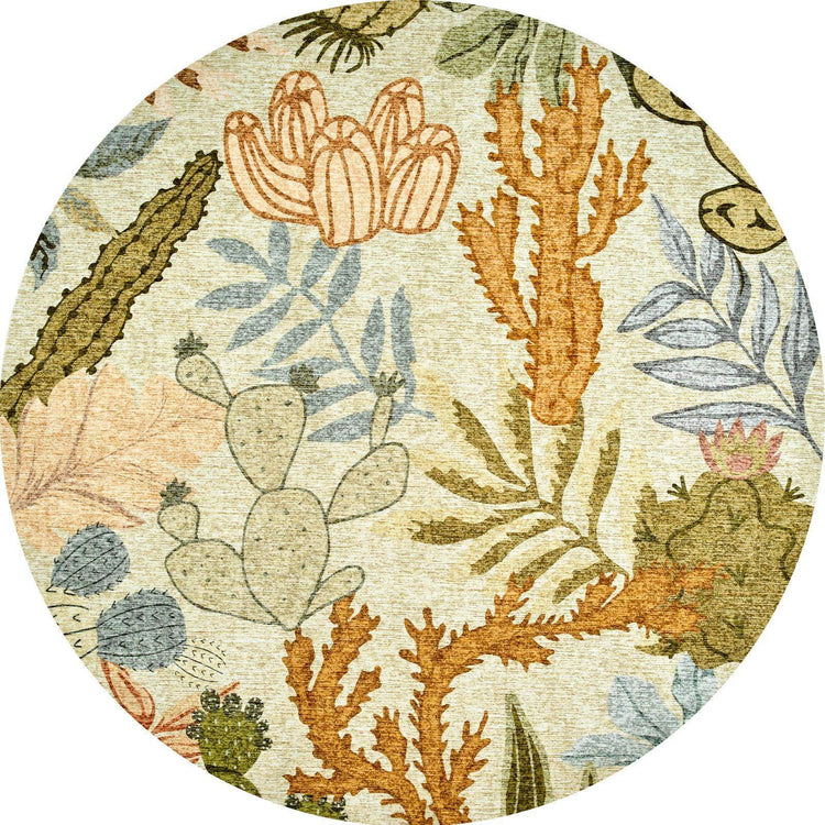 Boho Cactus Garden Rug - Jinchan Home