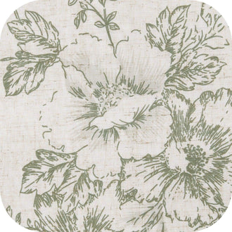 
                    
                      Vintage Line-Art Large Floral Rod Pocket Kitchen Curtains - Jinchan Home
                    
                  
