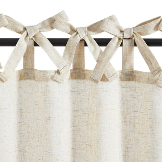 
                    
                      Solid Linen Blend DIY Tie-Top Kitchen Curtains - Jinchan Home
                    
                  