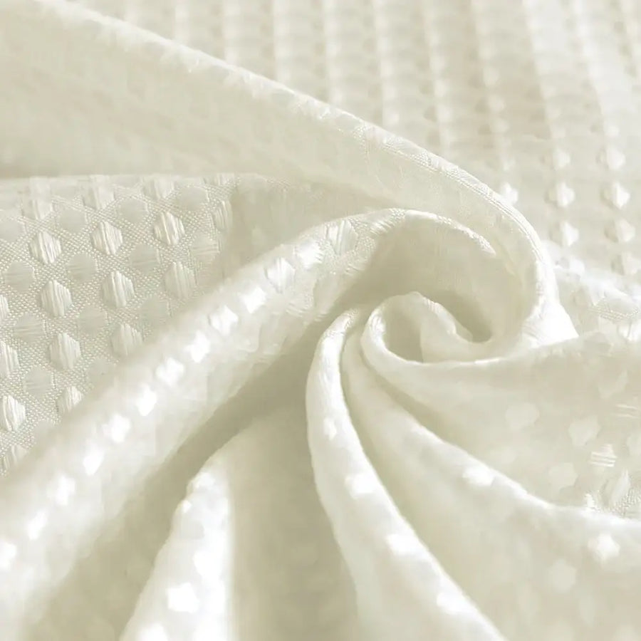 Waffle Weave Grommet Top Shower Curtain - Jinchan Home