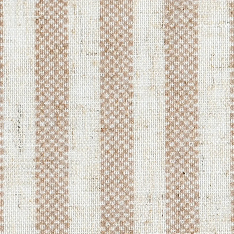 Tie Top Striped Linen Kitchen Curtains - Jinchan Home