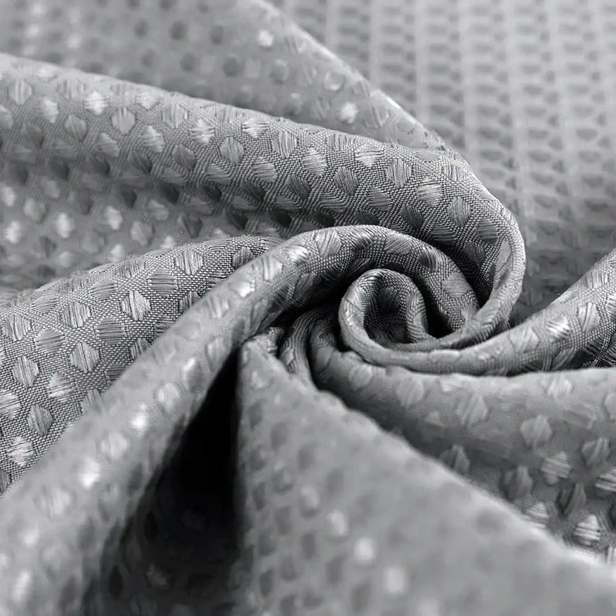 Waffle Weave Grommet Top Shower Curtain - Jinchan Home