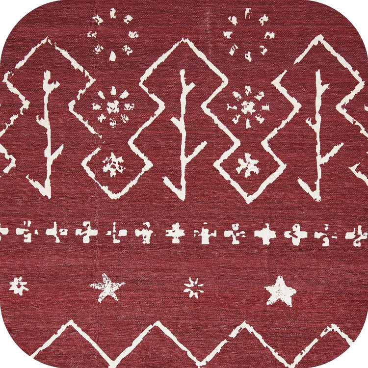 Christmas Tree Geometric Area Rug - Jinchan Home