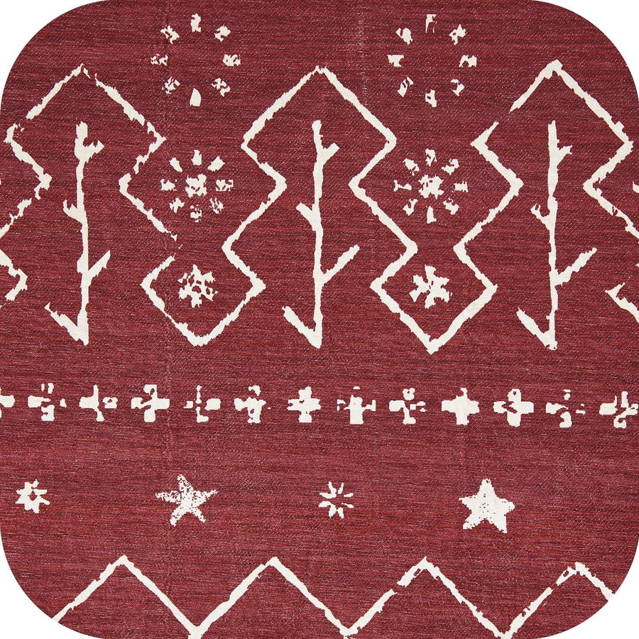 Christmas Tree Geometric Area Rug - Jinchan Home