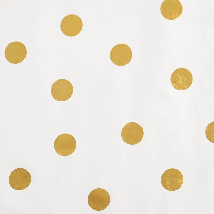 Waterproof Polka Dot Fabric Shower Curtain - Jinchan Home