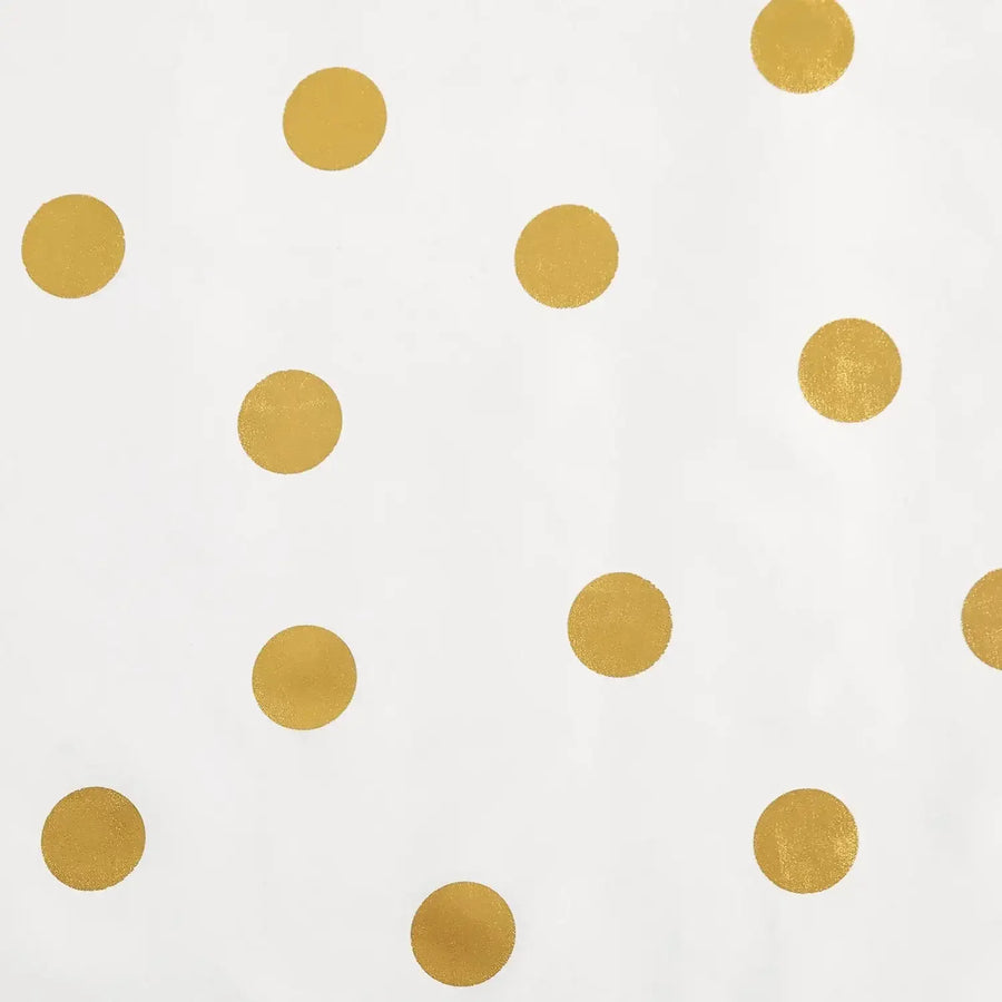 Waterproof Polka Dot Fabric Shower Curtain - Jinchan Home