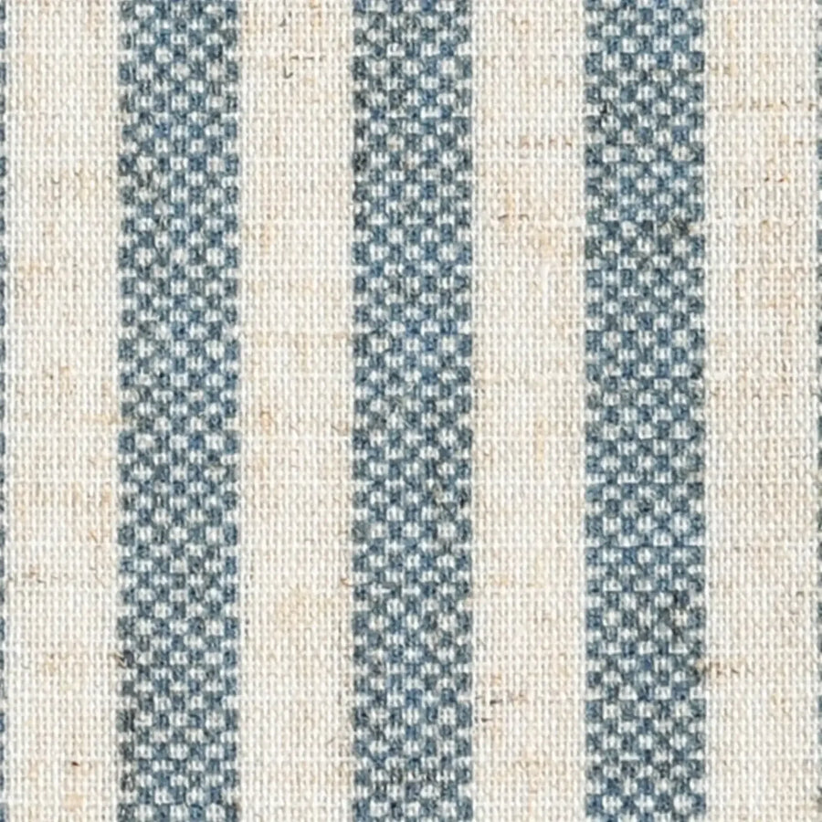 Tie Top Striped Linen Kitchen Curtains - Jinchan Home