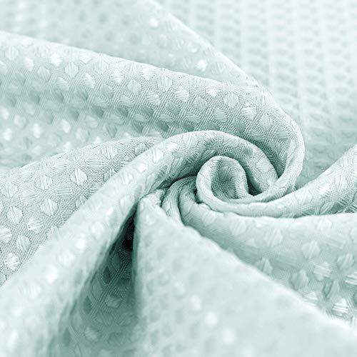 Waffle Weave Grommet Top Shower Curtain - Jinchan Home