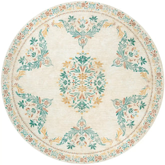 
                    
                      Soft Vintage Acanthus Floral Scrollwork Rug - Jinchan Home
                    
                  
