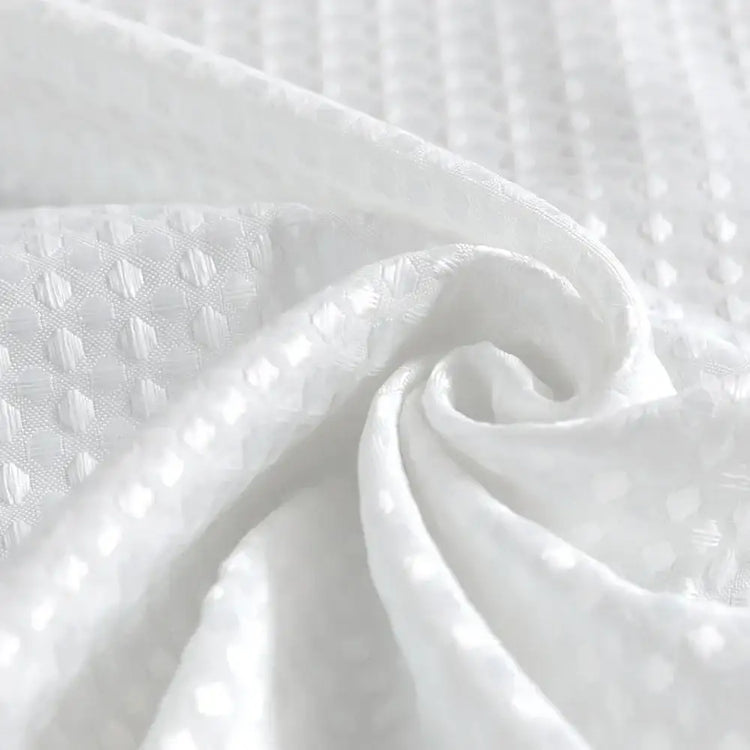 Waffle Weave Grommet Top Shower Curtain - Jinchan Home