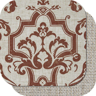 
                    
                      Linen Damask Medallion Valance - Jinchan Home
                    
                  