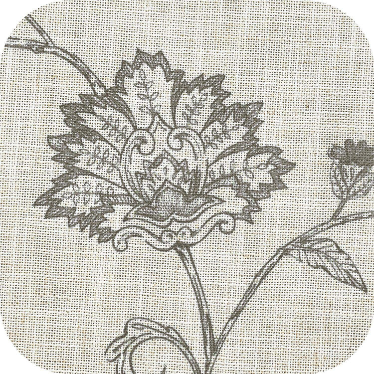 Poly-Linen Cross-Textured Iris Printed Curtains - Jinchan Home