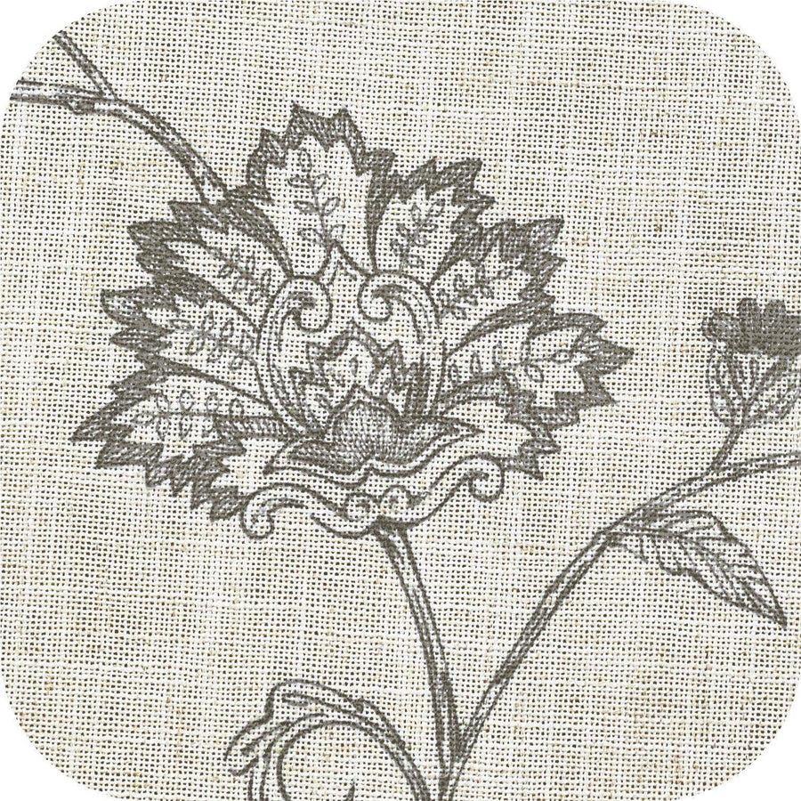 Poly-Linen Cross-Textured Iris Printed Curtains - Jinchan Home