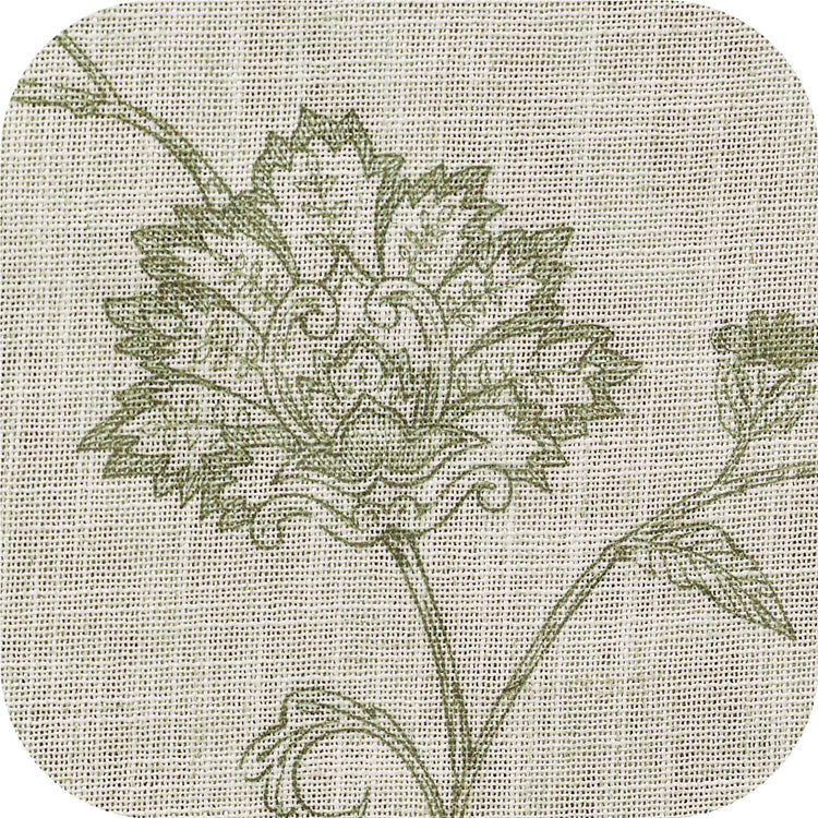 Poly-Linen Cross-Textured Iris Printed Curtains - Jinchan Home