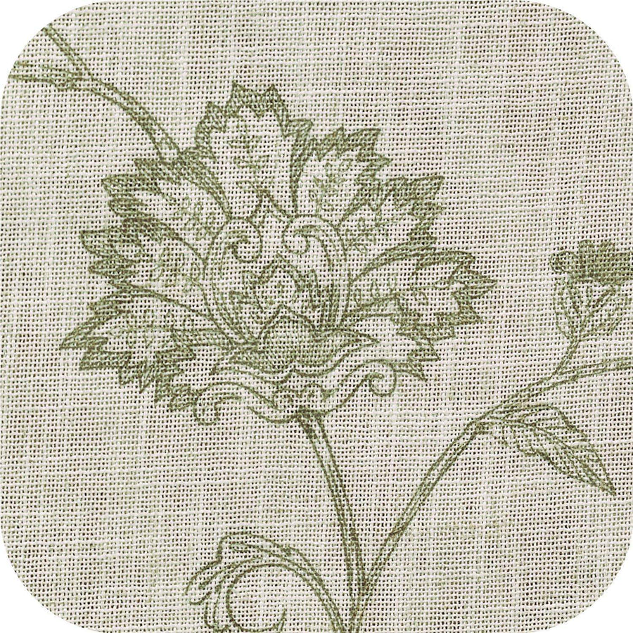 Poly-Linen Cross-Textured Iris Printed Curtains - Jinchan Home