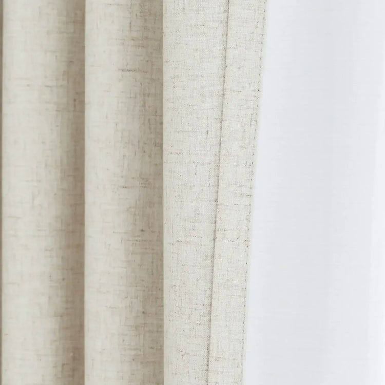 Light Solid Lined Kitchen Curtains - Jinchan Home