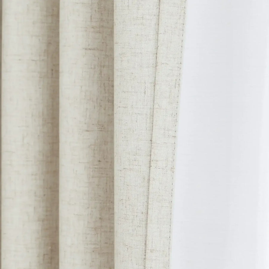 Light Solid Lined Kitchen Curtains - Jinchan Home