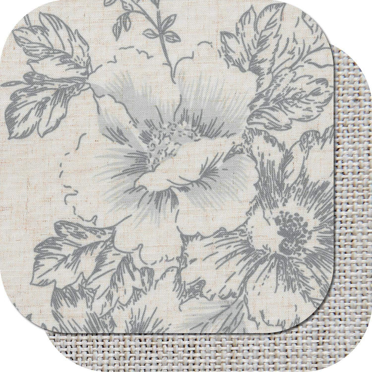Vintage Peony Floral Linen Window Valance - Jinchan Home