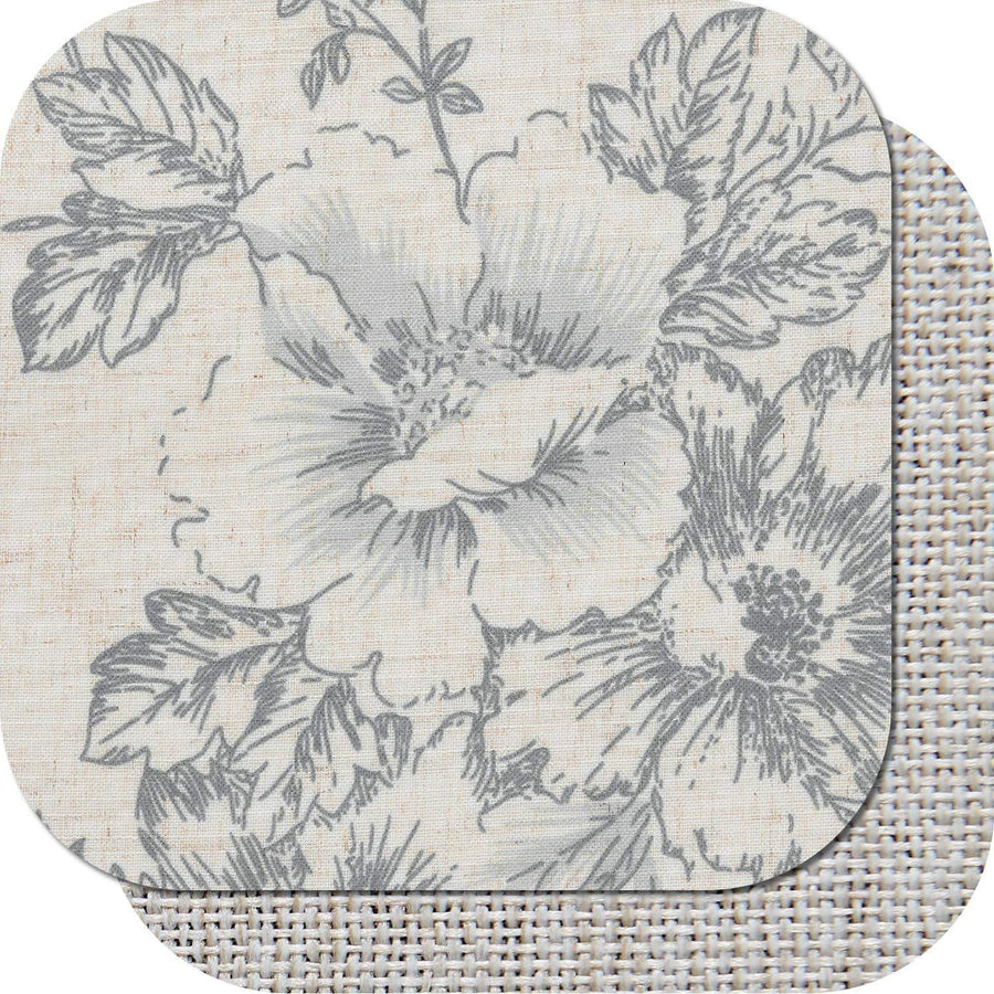 Vintage Peony Floral Linen Window Valance - Jinchan Home