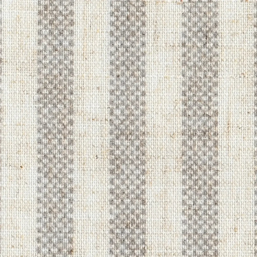 Tie Top Striped Linen Kitchen Curtains - Jinchan Home