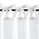 
                    
                      Solid Linen Blend DIY Tie-Top Kitchen Curtains - Jinchan Home
                    
                  